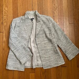 Eileen Fisher Open Front Collared Coat